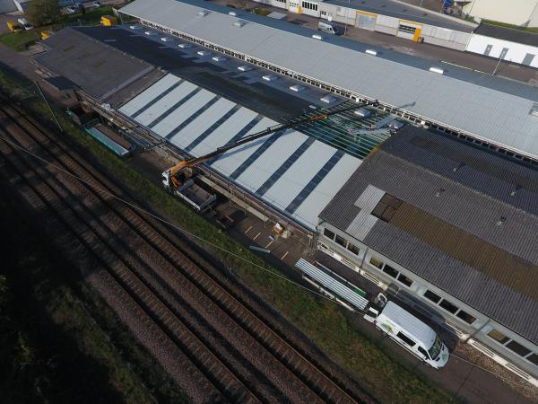 Sanierung Eternit Wellplatten 