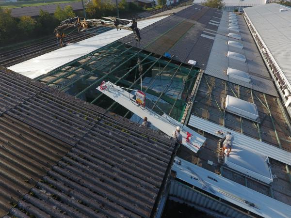 Sanierung Eternit Wellplatten 