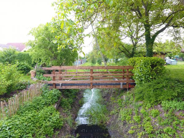 Montage neue Brücke