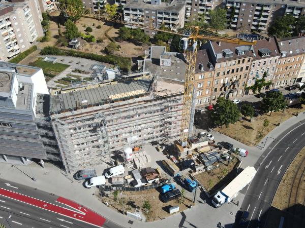 Notdach abgebaut